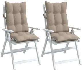 Almofadões cadeira encosto alto 2pcs oxford cinza-acastanhado