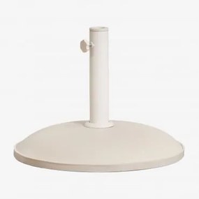 Base Redonda Para Guarda-sol Ø50 Cm Em Concreto Zante Tapioca Bege - Sklum