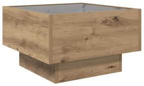 Mesa de centro carvalho artisiano 50 x 50 x 30 cm