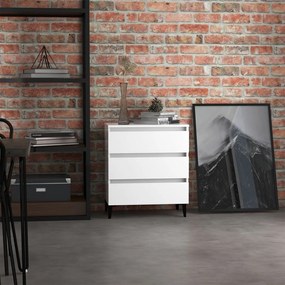 vidaXL Aparador 60x35x69 cm derivados de madeira branco