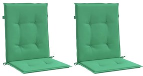 Almofadões lombares p/ cadeiras de jardim 2pcs oxford verde