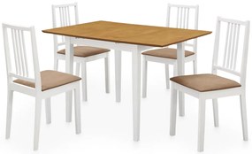 5 pcs conjunto de jantar MDF branco