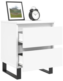 Mesa de Cabeceira Portucale - Branco - Design Moderno