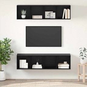 vidaXL Conjunto de móvel de TV 2 pcs Carvalho preto 37 x 37 x 142.5 cm