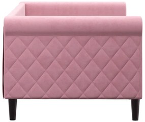 Sofá-cama 80x200 cm veludo rosa