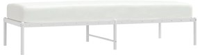 Estrutura de cama 75x190 cm metal branco