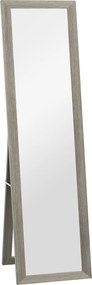 HOMCOM Espelho de Corpo Inteiro 157x37 cm com Moldura de MDF Espelho de Pé ou de Parede Cinzento | Aosom Portugal