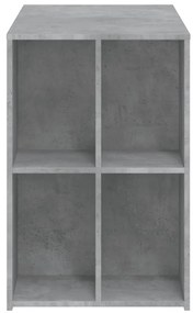 Secretária 102x50x75 cm derivados de madeira cinzento cimento