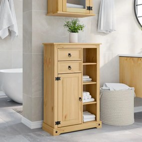 vidaXL Móvel de WC Corona 70x33x110 cm madeira de pinho maciça