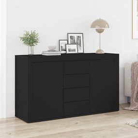 Buffet Lateral vidaXL Preto Madeira engenheirada 120 x 36 x 69 cm