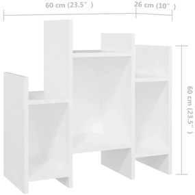 Móvel de apoio 60x26x60 cm derivados de madeira branco