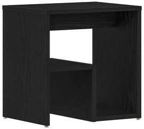 Criados-mudos 2 unid Carvalho Preto 40x30x40 cm MDF