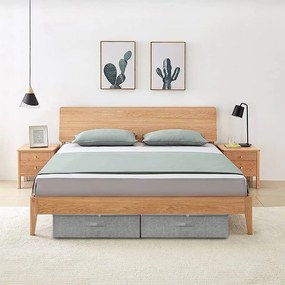 vidaXL Caixas de arrumação 2 pcs tecido 70x40x18 cm cinzento