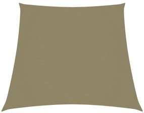 Para-sol estilo vela tecido oxford trapézio 2/4x3 m bege