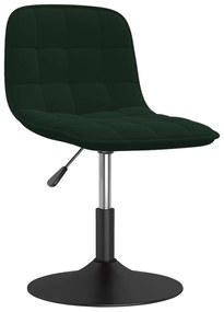 vidaXL Banco de bar veludo verde-escuro