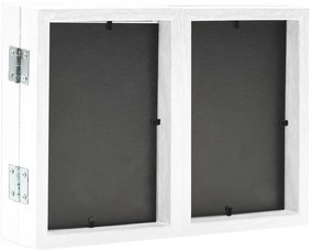 Moldura com três dobras 22x15 cm+2x(10x15 cm) branco