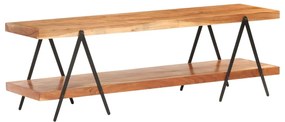 vidaXL Móvel de TV 160x40x50 cm madeira de acácia maciça