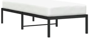 Estrutura de cama 80x200 cm metal preto