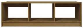 Mesa de centro 110x50x34 cm pinho maciço castanho mel