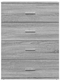 Aparador 60x39x80 cm derivados de madeira cinzento sonoma