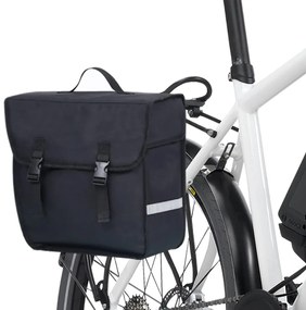 Alforge para bicicleta impermeável 21 L preto