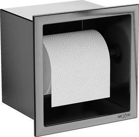 Mexen X-Wall-P suporte para papel higiénico, cinza chumbo escovado - 19E3