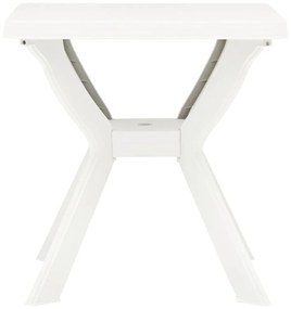 Mesa de bistrô 70x70x72 cm plástico branco