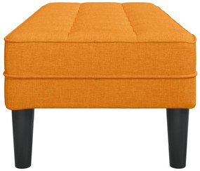 Banco vidaXL Amarelo Escuro 113x57x39 cm Tecido