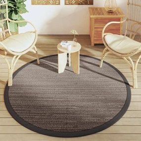 Tapete de exterior Ø160 cm ARAKIL PP castanho