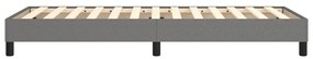Estrutura de cama sem colchão 80x200 cm tecido cinzento-escuro