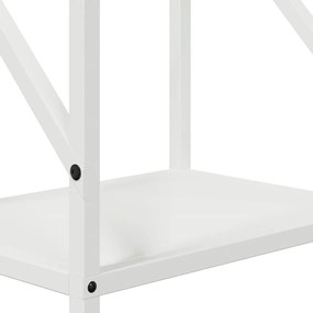 Suporte para lenha 34x25x100 cm aço laminado a frio branco