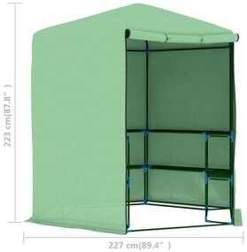 Estufa com prateleiras 227x223 cm aço