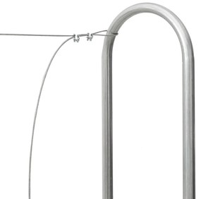 Rack de lenha com tampa de chuva 200x25x150 cm aço galvanizado