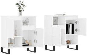 Aparadores 2 pcs derivados de madeira branco