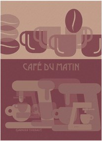 Panos de cozinha jacquard Cafe Du Matin Palissandre, conjunto de 4
