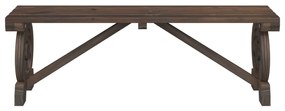 3 pcs conjunto de jantar p/ jardim madeira de abeto maciça