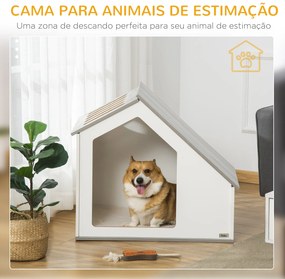 PawHut Casa de Madeira para Cães de Interior Casa para Animais de Esti