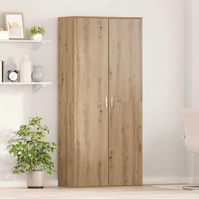 vidaXL Highboard com prateleira carvalho artisiano 80 x 39 x 178 cm