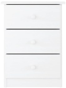 Mesa de cabeceira ALTA 41x35x55 cm pinho maciço branco