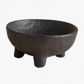 Tigela Decorativa De Cerâmica Pavarisa Preto - Sklum