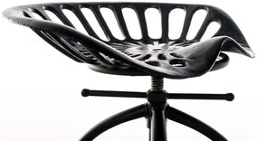 Banco de bar Mimosa 43 x 74-94 x 43 cm Preto