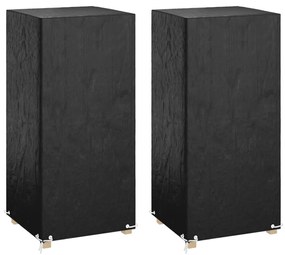 vidaXL Capas cadeiras jardim 2 pcs 8 ilhós 75x70x140 cm polietileno