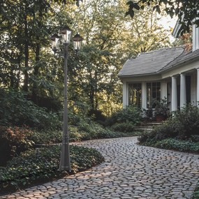 Lanterna de exterior rural preta IP44 - New Orleans 3