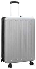 vidaXL Mala Dobravel Dura 28'' Prata 50x30x76 cm ABS