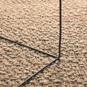 Tapete ZIZUR bege 140x200 cm aspeto de juta interior e exterior