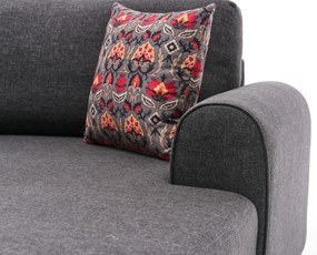 Sofá-Cama de Canto Belen – Antracite – 300x78x202 cm