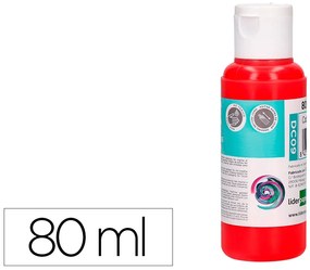 Pintura Acrilica Frasco de 80 Ml Vermelho