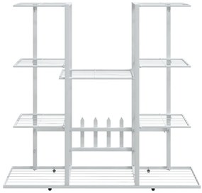 Suporte de vasos 94,5x25x89 cm ferro branco