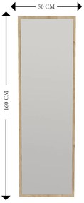 Espelho Tessa – Natural – 50 cm x 160 cm x 2,2 cm