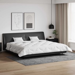 vidaXL Edredom de Inverno com travesseiro 3 pcs Branco Microfibra